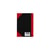 Notitieboek Bantex zwart/rood A6 lijn 70gr 96vel