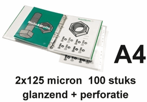 Lamineerhoes GBC A4+ 4-gaats 2x125micron 100 stuks