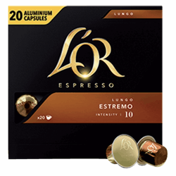 Koffiecups Douwe Egberts L'Or Espresso Estremo 20 stuks artikel afbeelding