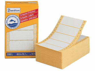 ETIKET AVERY ZWECK 3615 88.9X35.7MM 1BAANS 4000ST artikel afbeelding