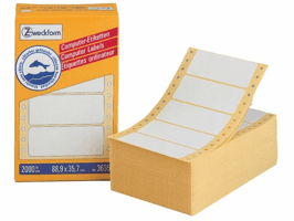 Etiket Avery Zweckform 3615 88.9x35.7mm 1-baans wit 4000stuk