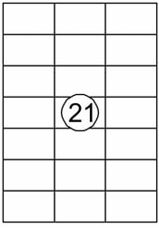Etiket Quantore 70X42.4mm 315stuks artikel afbeelding