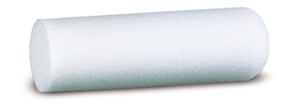 Radiatorrol, 11 cm, schuim super fijn, beugelzijdig rond