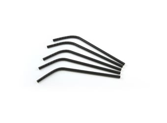 Buigrietje papier (FSC®) zwart, ø 6 mm / 21cm