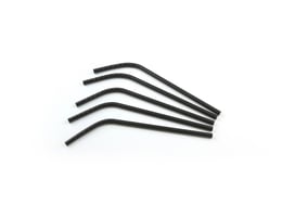 Buigrietje papier (FSC®) zwart, ø 6 mm / 21cm