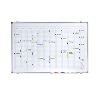 Planbord jaarplanner, weergave 12 maanden breedte (Breedte: 1200 mm; Gewicht: 9 kg; Hoogte: 900 mm)