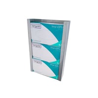 Roestvast stalen dispenser voor dispenserdozen h x b x d = 350x222x65 mm voor wandbevestiging