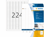 ETIKET HERMA INKPRINT 8830 25.4X8.5MM 5600ST artikel afbeelding