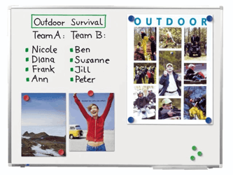 WHITEBOARD LEGAMASTER PREM+ TRENDLINE 45X60CM EMAIL artikel afbeelding