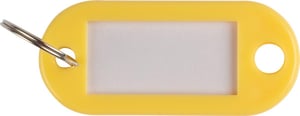 Sleutellabel 50x12mm geel/pk 10