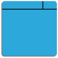 Plakbriefjes, magnetisch l x b = 100x100 mm (Kleur: Lichtblauw)