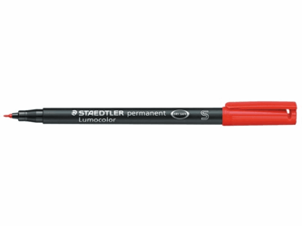 VILTSTIFT STAEDTLER OHP LUMO SF 313 ROOD  artikel afbeelding