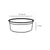 PLA deli container 350ml/12,1cm Ø x 5,1cm hoog