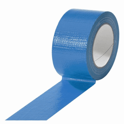 Textiellint, gekleurd, dikte 165 µm lengte 50 m, breedte 50 mm, VE = 18 rollen blauw