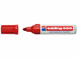 Viltstift edding 550 rond 3-4mm rood