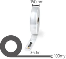 Buisfolie 150 mm x 360 m, 100 my, transparant (10 kg)