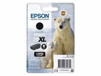INKCARTRIDGE EPSON 26XL T2621 ZWART artikel afbeelding
