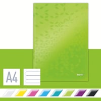 Noitieboek Leitz WOW A4 lijn groen