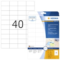 Etiket Herma 4684 A4 52.5x29.7mm 1000st folie transparant mat