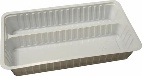 A-Bakje Type A50-60 2-vaks 204x144x39 PS Wit Inhoud 325CC. Sausinhoud 325CC. Doosinhoud 500 St.