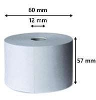 Kassarollen 57x60x12, 45 meter, thermisch wit