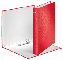 Ringband Leitz WOW gelamineerd 2-rings D-mech rood