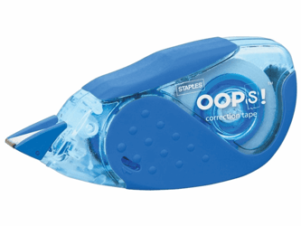 Staples Correctieroller OOPS] Midway 1 blauwe en 1 grijze houder (pak 2 stuks) artikel afbeelding