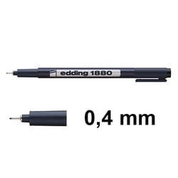 Fineliner edding 1880 0,4mm zw/ds10
