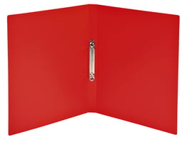Exacompta Ringband, 2 O-ringen, polypropyleen, A4, 20 mm rugbreedte, capaciteit van 140 vellen, rood