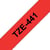 Labeltape Brother P-touch TZe-441 standaard 18mm zwart op rood