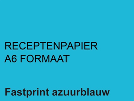Receptpapier Fastprint A6 80gr lichtblauw 2000 vel