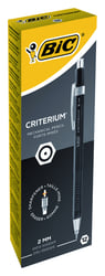 Vulpotlood Bic Criterium HB 2mm met gum metalen clip