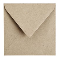 Envelop Papicolor 140x140mm Kraft grijs