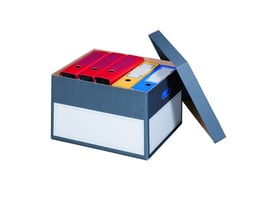 Smartbox Pro Archiefdoos met deksel 440x380x290mm, Dubbellaags, grijs (1 pak x 5 stuks)
