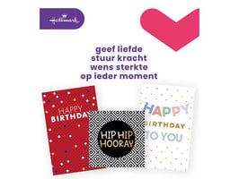 Hallmark Wenskaart Birthday Engelstalig (pak 6 stuks)