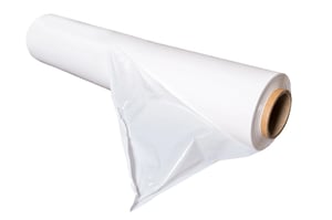 LDPE Verpakkingsfolie 1000mm x 500meter, dikte 50 micron, wit