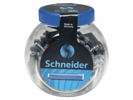 Inktpatroon Schneider din koningsblauw pot à 100 stuks