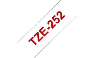 Brother TZe tape voor P-Touch 24 mm, rood op wit