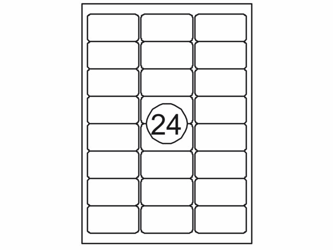 ETIKET QUANTORE 63.5X33.9MM 2400ST artikel afbeelding