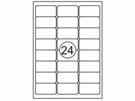 Etiket Quantore 63.5x33.9mm 2400 stuks