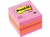 Post-it® Sticky Notes Minikubus 51 x 51 mm, Roze, Neonroze en Oranje, 400 vellen (blok 400 vel) artikel afbeelding