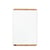 Whiteboard NATURAL frame in houtlook, bord wit b x h = 750x1150 mm
