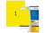 ETIKET HERMA 4401 210X297MM A4 100ST GEEL artikel afbeelding