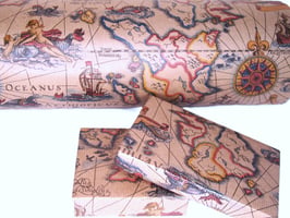 50cm x 200 mtr. bruin kraftpapier 70 gram, design