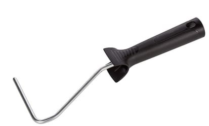 Beugel kort, voor 10 cm rollers, zwart heft