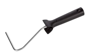 Beugel kort, voor 10 cm rollers, zwart heft