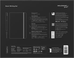 Smart Writing Set Pen Moleskine + Smart notitieboek large 130x210mm lijn zwart