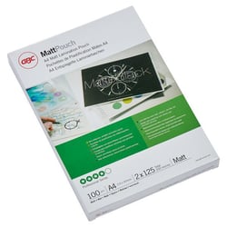 Lamineerhoes GBC Matt™ niet-reflecterend foliedikte 125 µm, VE = 100 stuks voor formaat A4