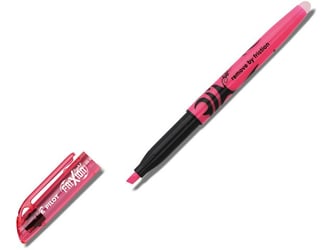 Pilot FriXion Light Uitwisbare Markeerstift met Gum, Beitelvormige Punt, 1 - 3,8 mm, Roze (doos 12 stuks) artikel afbeelding