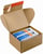 Colompac Postbox 240x170x45mm Bruin met zelfklevende sluiting. CP080.05